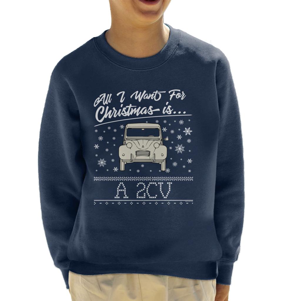 Citroen Christmas All I Want For Is A 2CV Kid's Sweatshirt product image 1