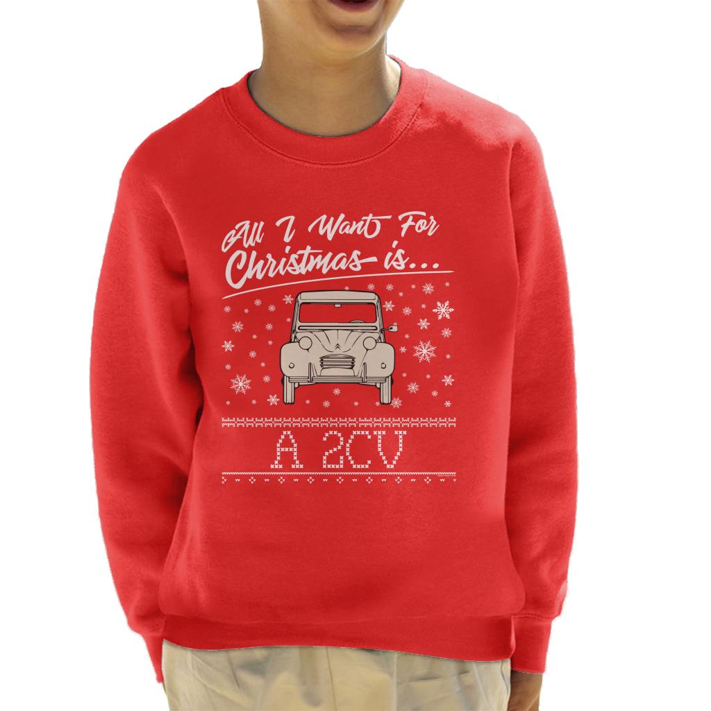Citroen Christmas All I Want For Is A 2CV Kid's Sweatshirt product image 4