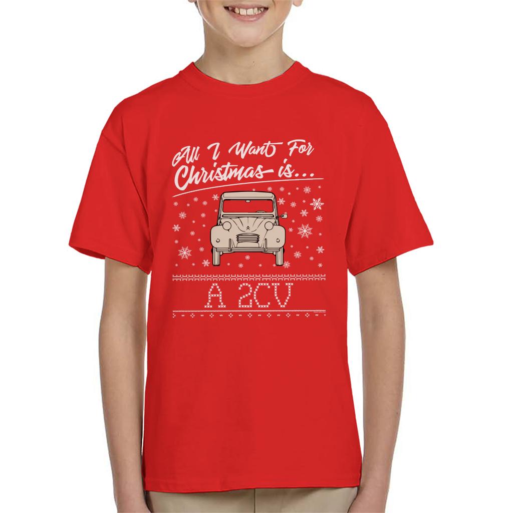 Citroen Christmas All I Want For Is A 2CV Kid's T-Shirt product image 6