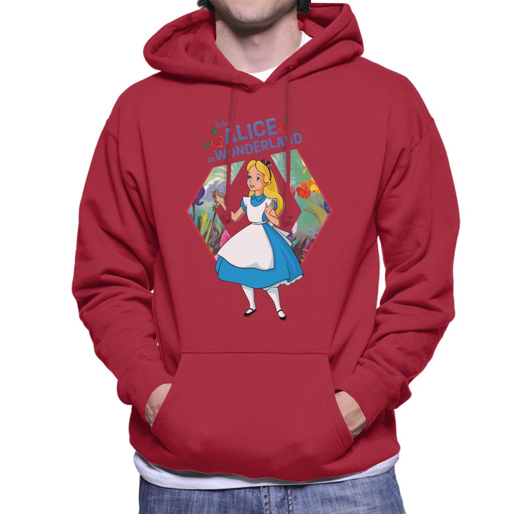Disney Alice In Wonderland Flowers Rose Text Men's Hooded product image 6