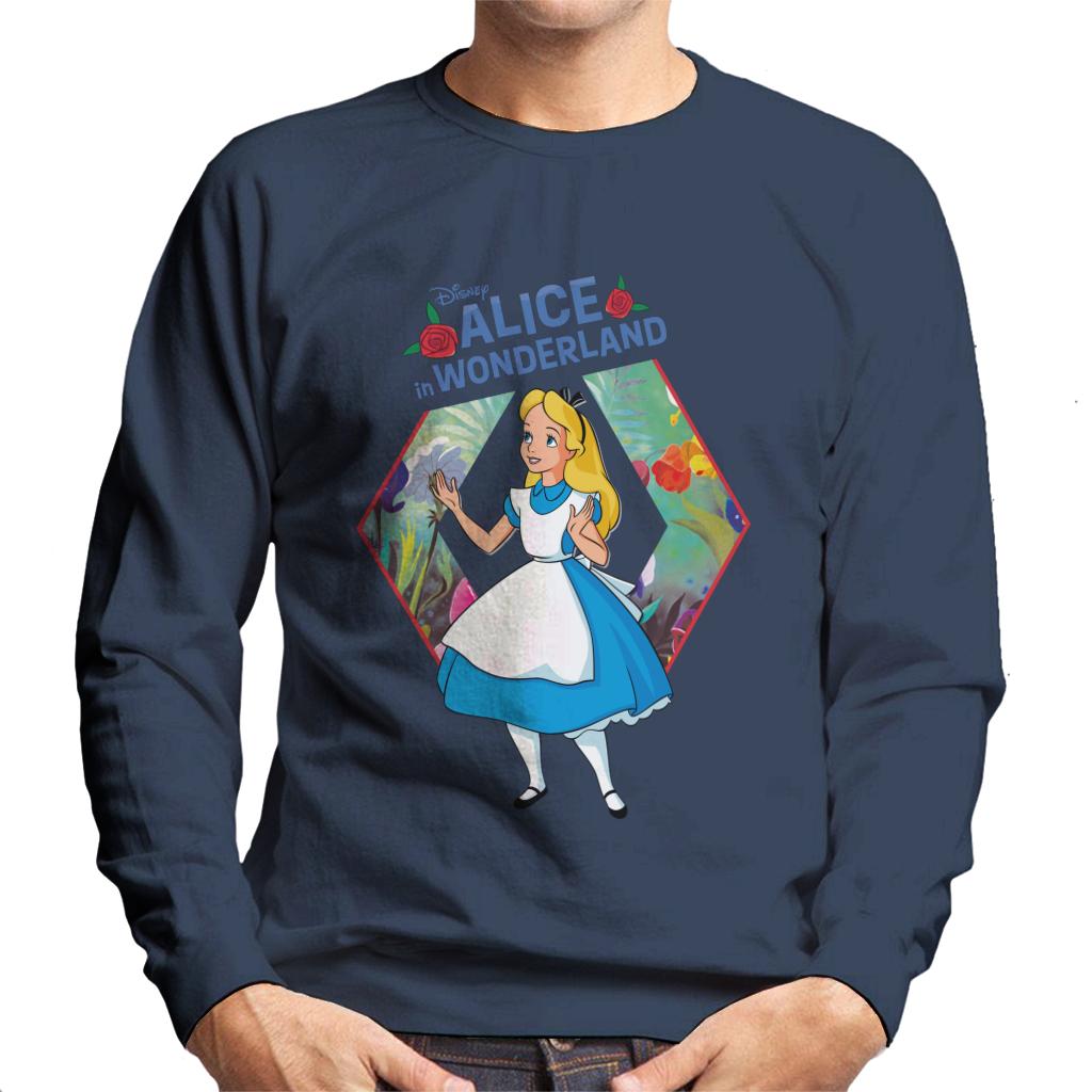 Disney Alice In Wonderland Flowers Rose Text Men's product image 4