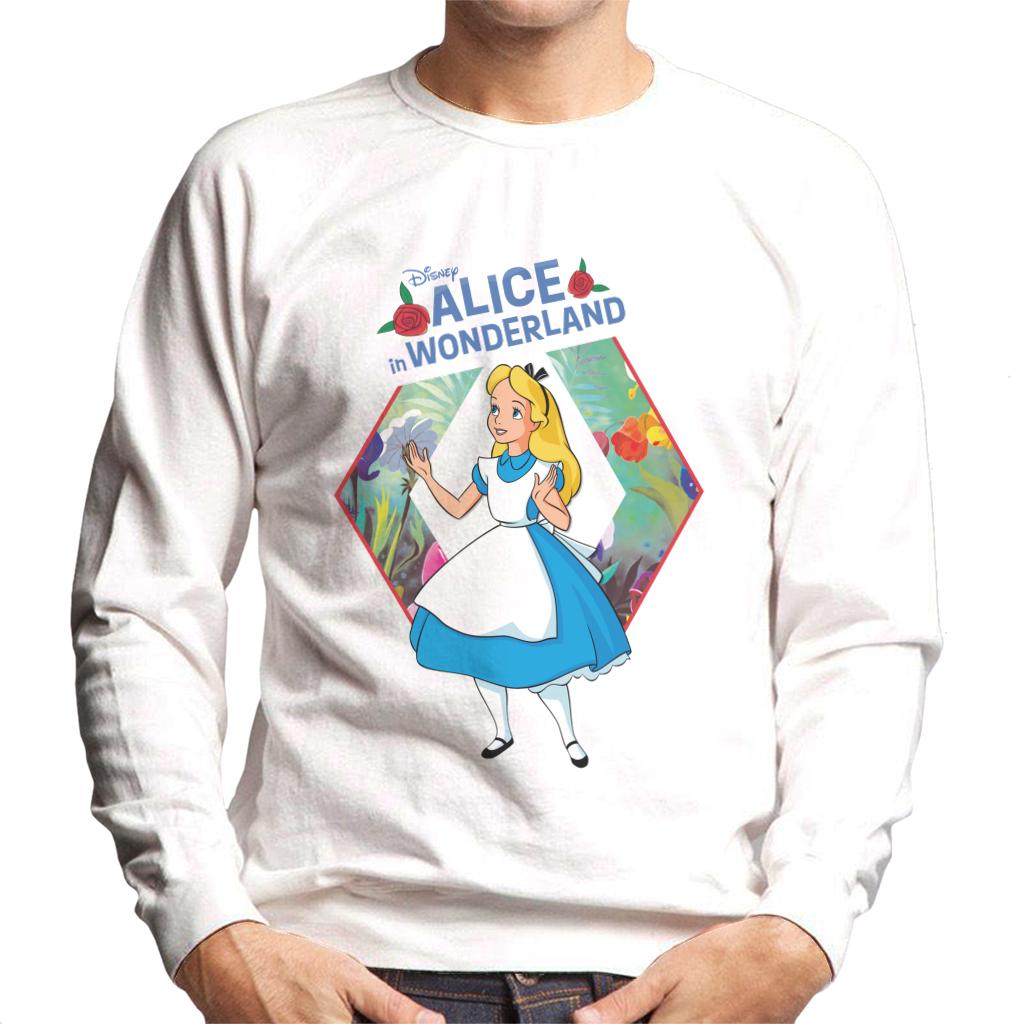 Disney Alice In Wonderland Flowers Rose Text Men's product image 1