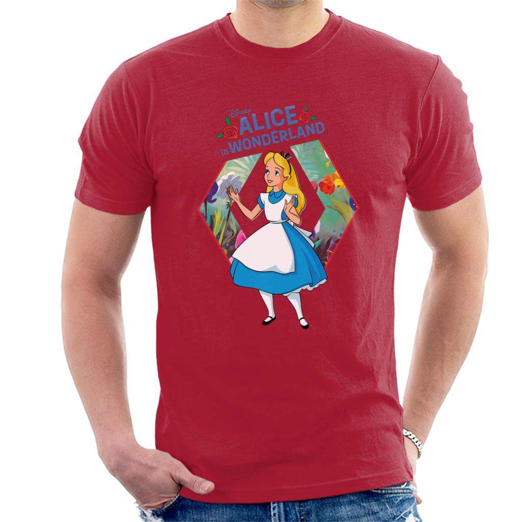 Disney Alice In Wonderland Flowers Rose Text Men's T-Shirt product image 6
