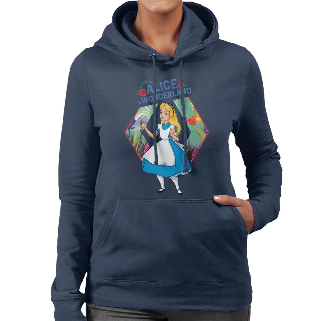 Disney Alice In Wonderland Flowers Rose Text Women's Hooded product image 4