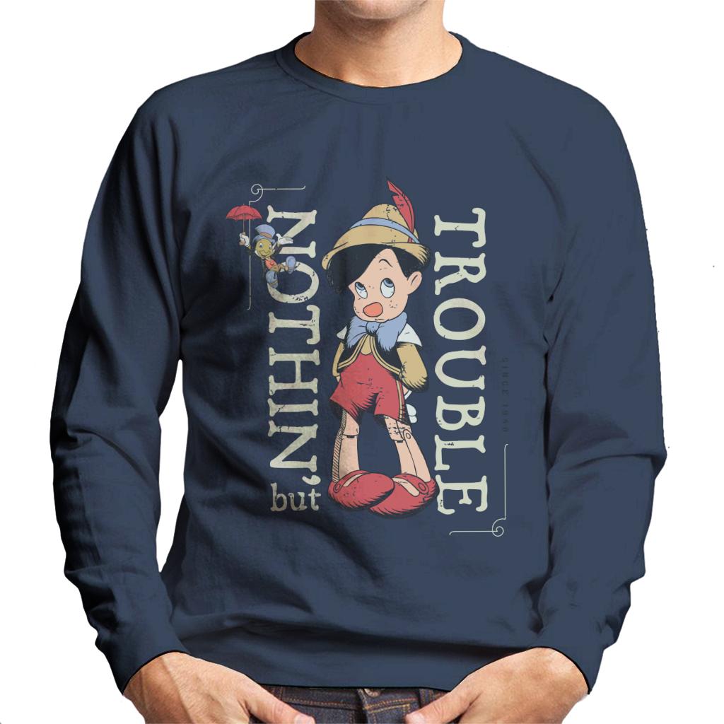 Disney Pinocchio Nothing But Trouble Men's Sweatshirt product image 4