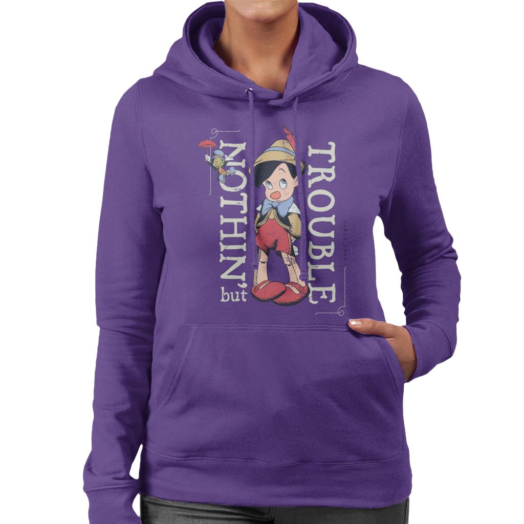 Disney Pinocchio Nothing But Trouble Women's Hooded product image 6