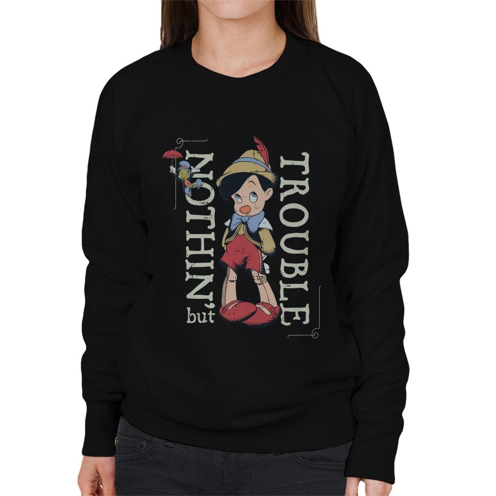 Disney Pinocchio Nothing But Trouble Women's Sweatshirt product image 1