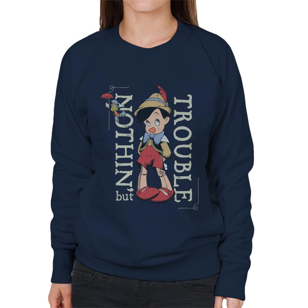 Disney Pinocchio Nothing But Trouble Women's Sweatshirt product image 4