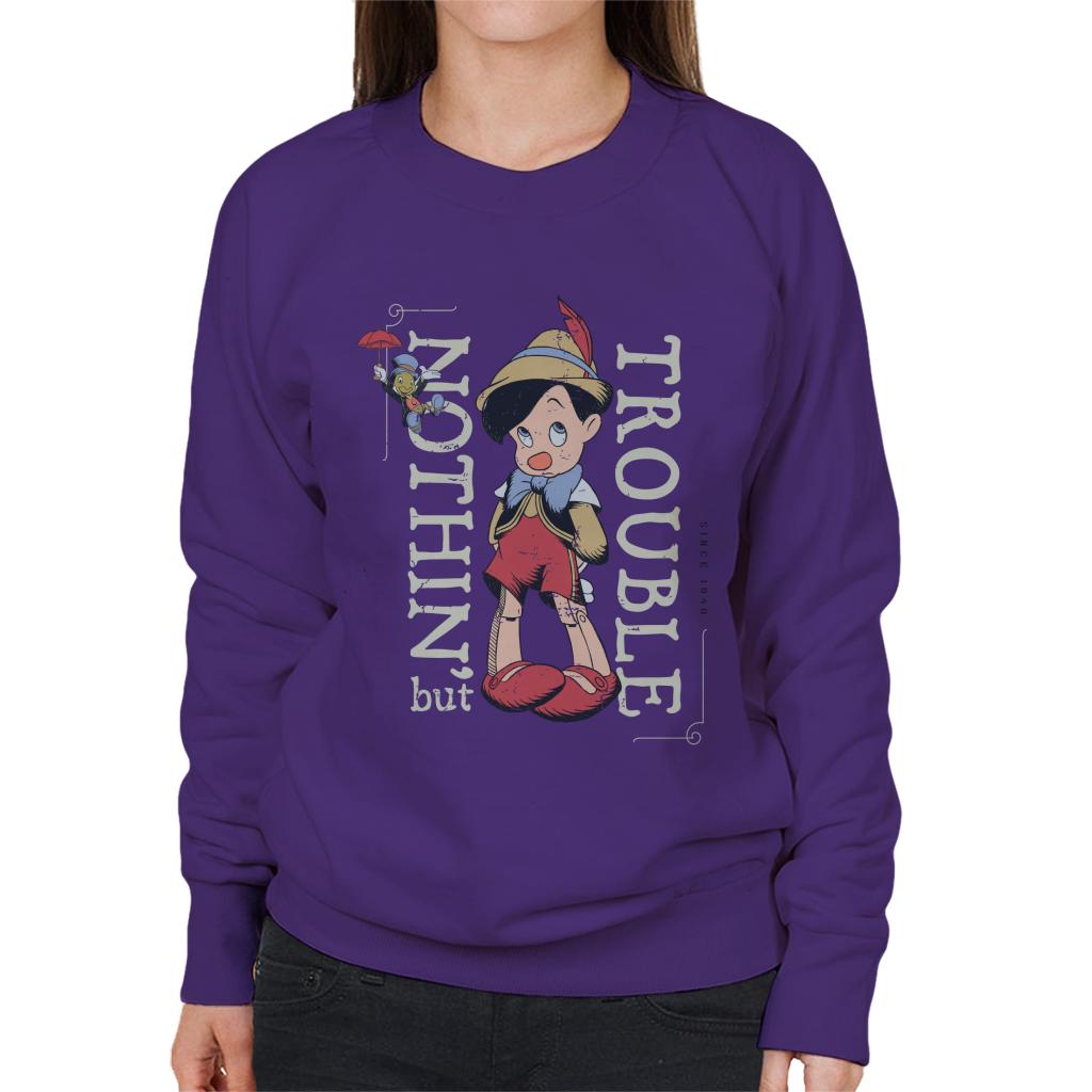 Disney Pinocchio Nothing But Trouble Women's Sweatshirt product image 6