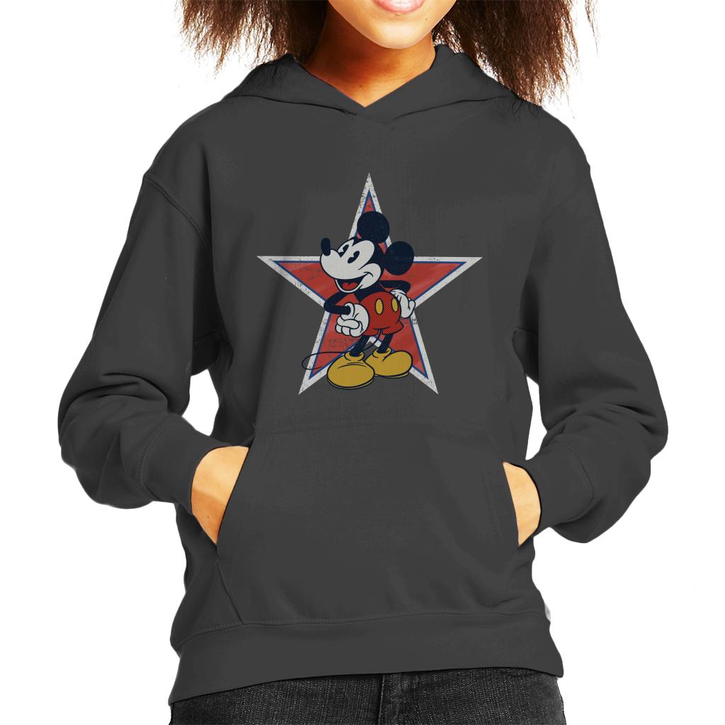 Disney Distressed Mickey Mouse Star Kid's Hooded Sweatshirt product image 1