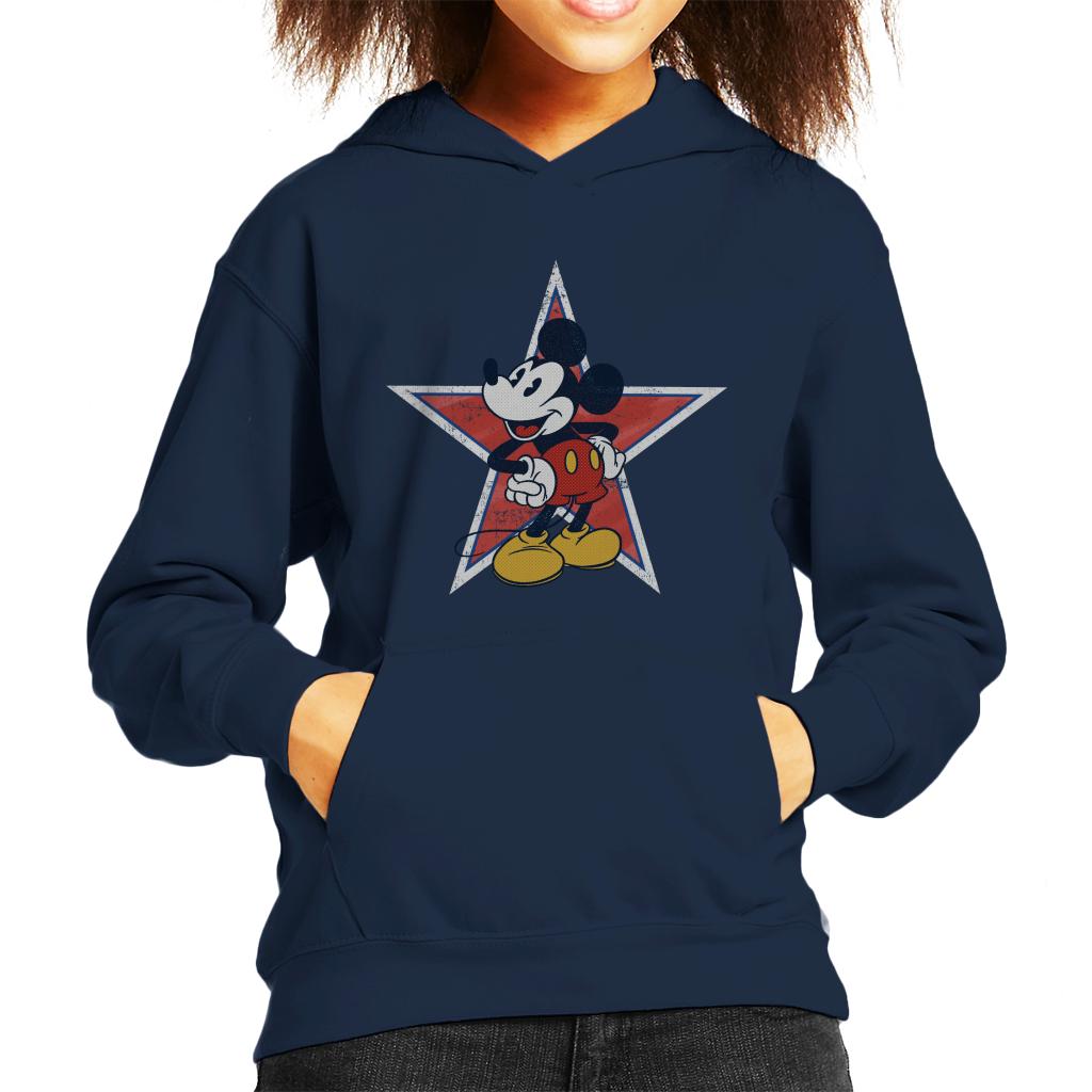 Disney Distressed Mickey Mouse Star Kid's Hooded Sweatshirt product image 4