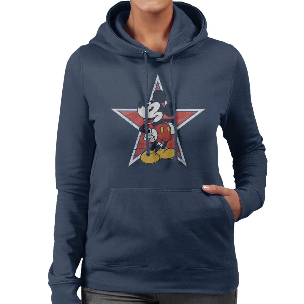 Disney Distressed Mickey Mouse Star Women's Hooded product image 4