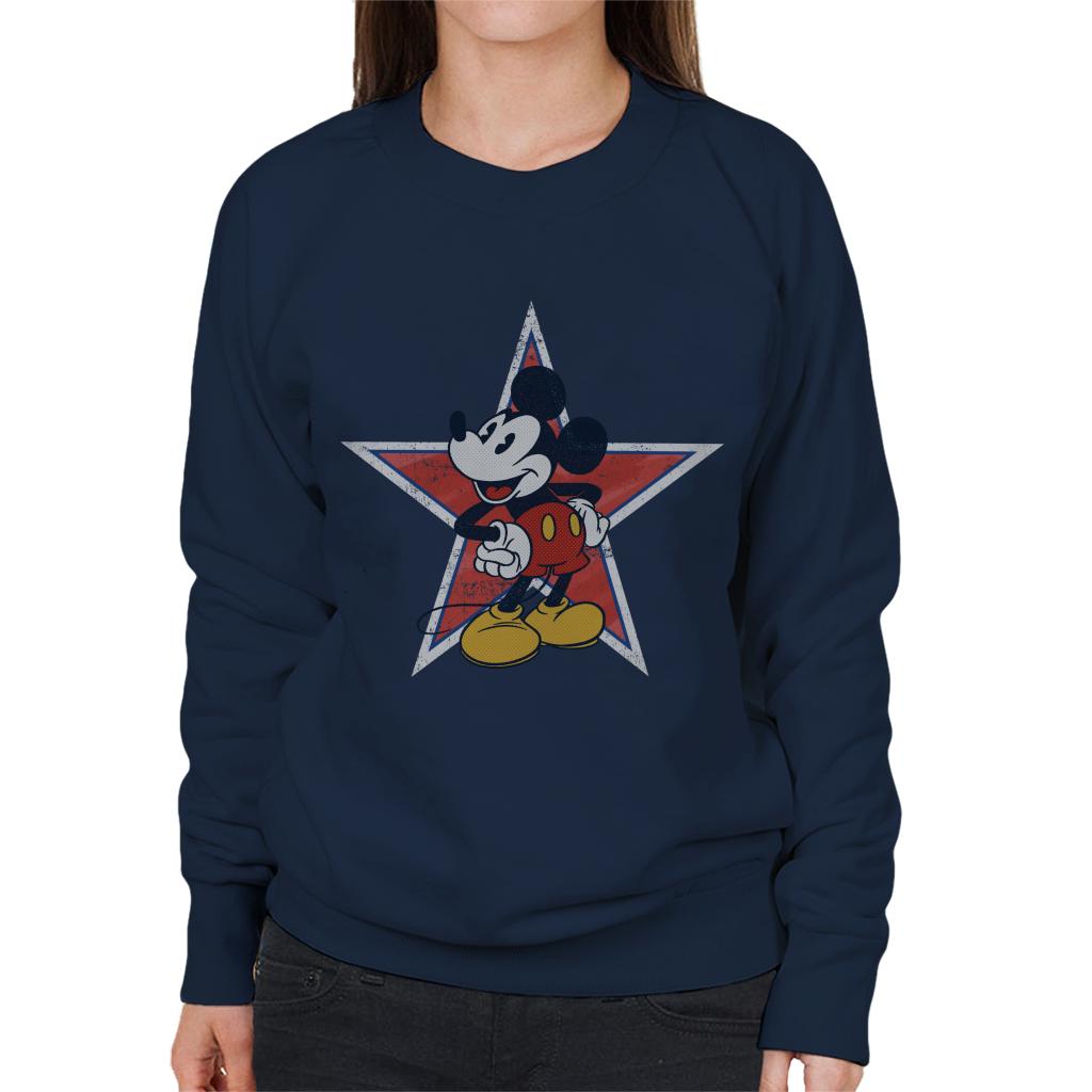 Disney Distressed Mickey Mouse Star Women's Sweatshirt product image 4