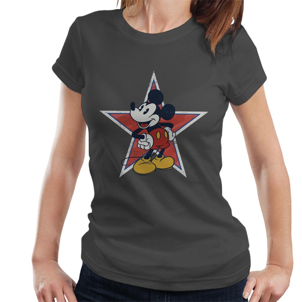 Disney Distressed Mickey Mouse Star Women's T-Shirt product image 1