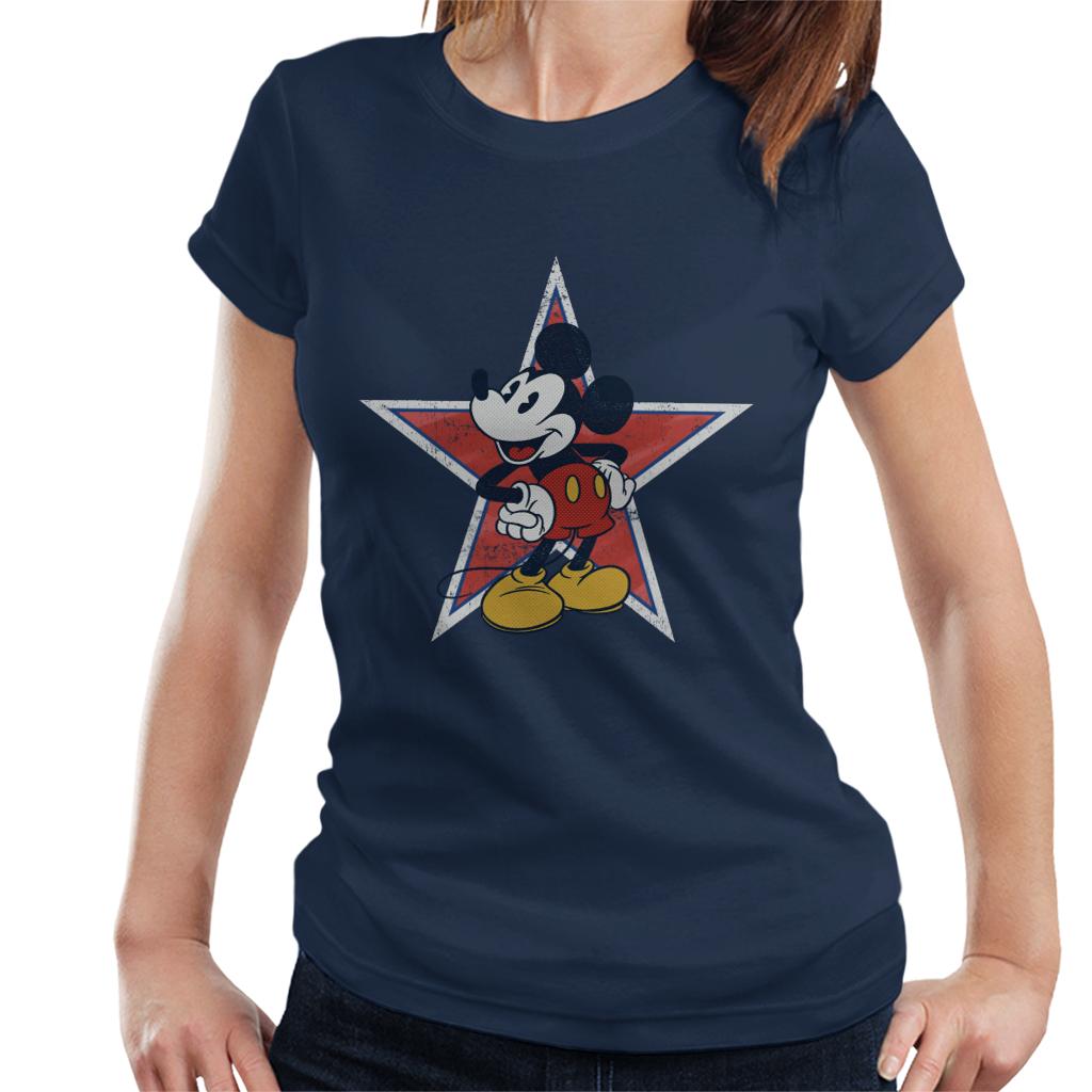 Disney Distressed Mickey Mouse Star Women's T-Shirt product image 4