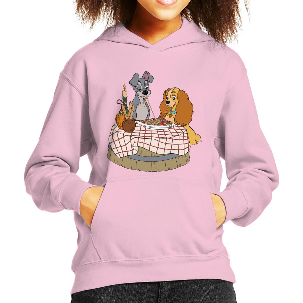 Disney Lady And The Tramp Spaghetti Scene Kid's Hooded product image 4