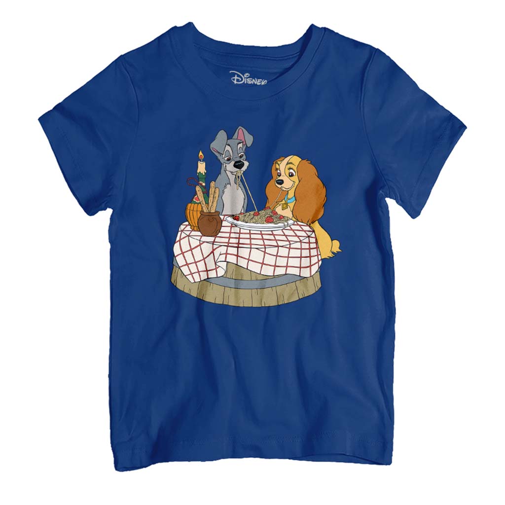 Disney Lady And The Tramp Spaghetti Scene Kid's T-Shirt product image 1