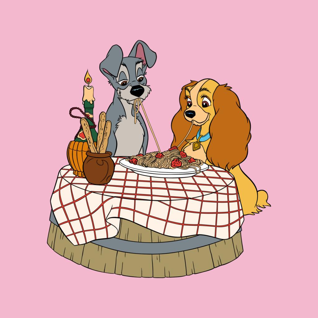 Disney Lady And The Tramp Spaghetti Scene Women's T-Shirt product image 5