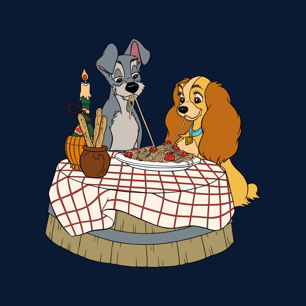 Disney Lady And The Tramp Spaghetti Scene Women's T-Shirt product image 2
