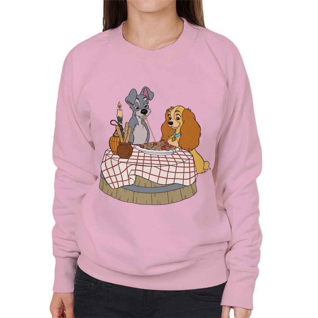 Disney Lady And The Tramp Spaghetti Scene Women's Sweatshirt product image 4
