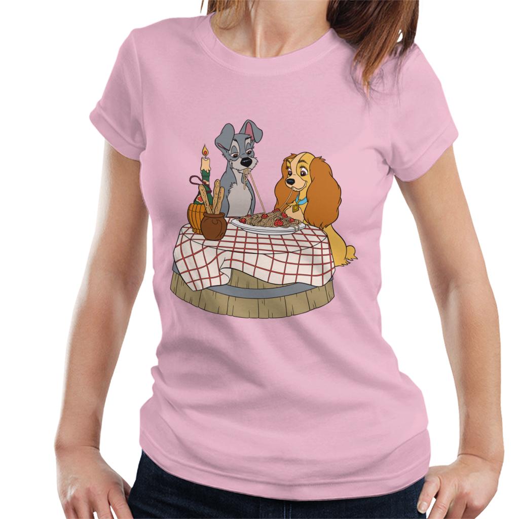 Disney Lady And The Tramp Spaghetti Scene Women's T-Shirt product image 4