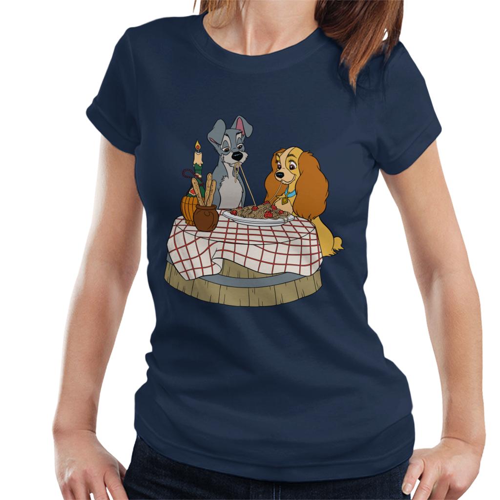 Disney Lady And The Tramp Spaghetti Scene Women's T-Shirt product image 1