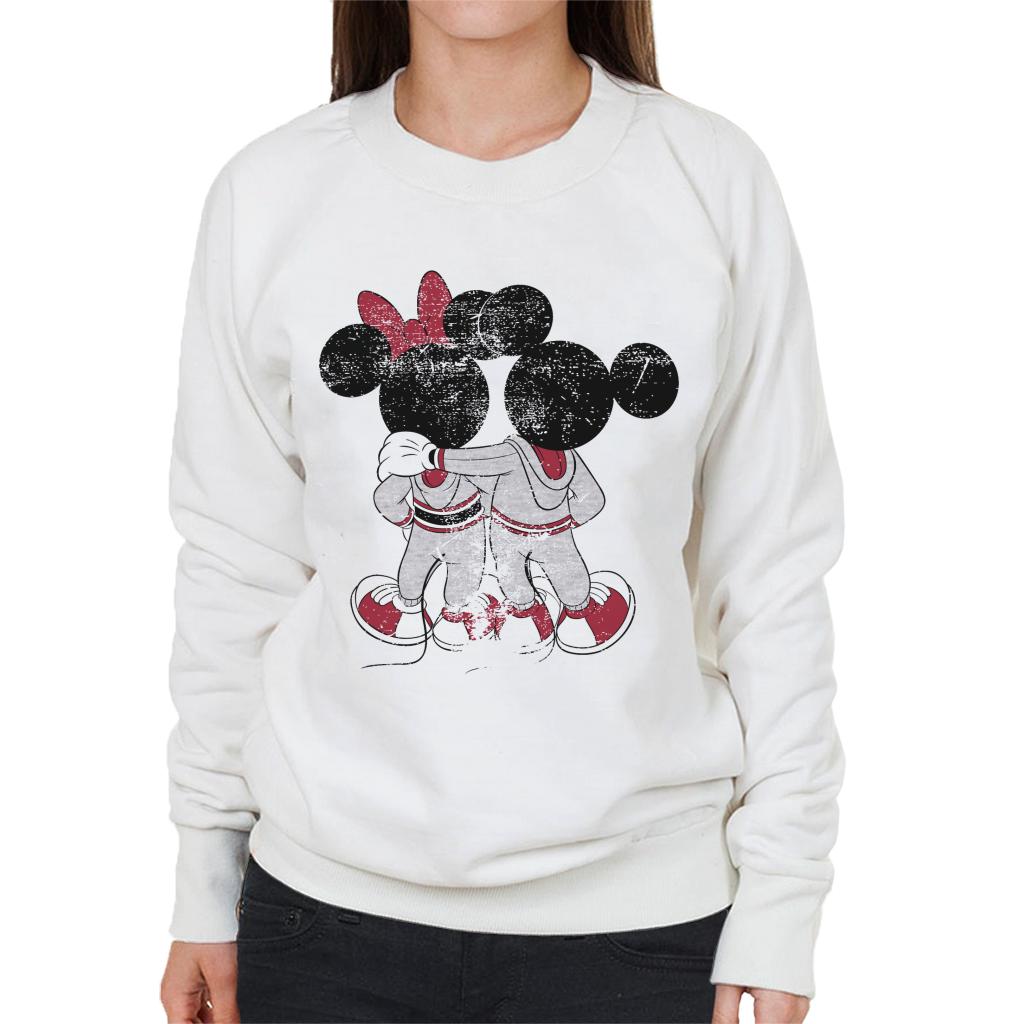 Disney Mickey And Minnie Mouse Together Distressed Back product image 1