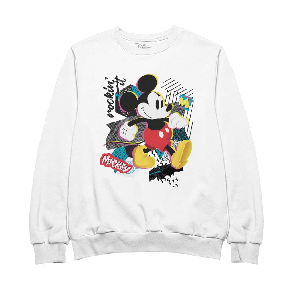 Disney Mickey Mouse Rockin It Retro Men's Sweatshirt product image 1