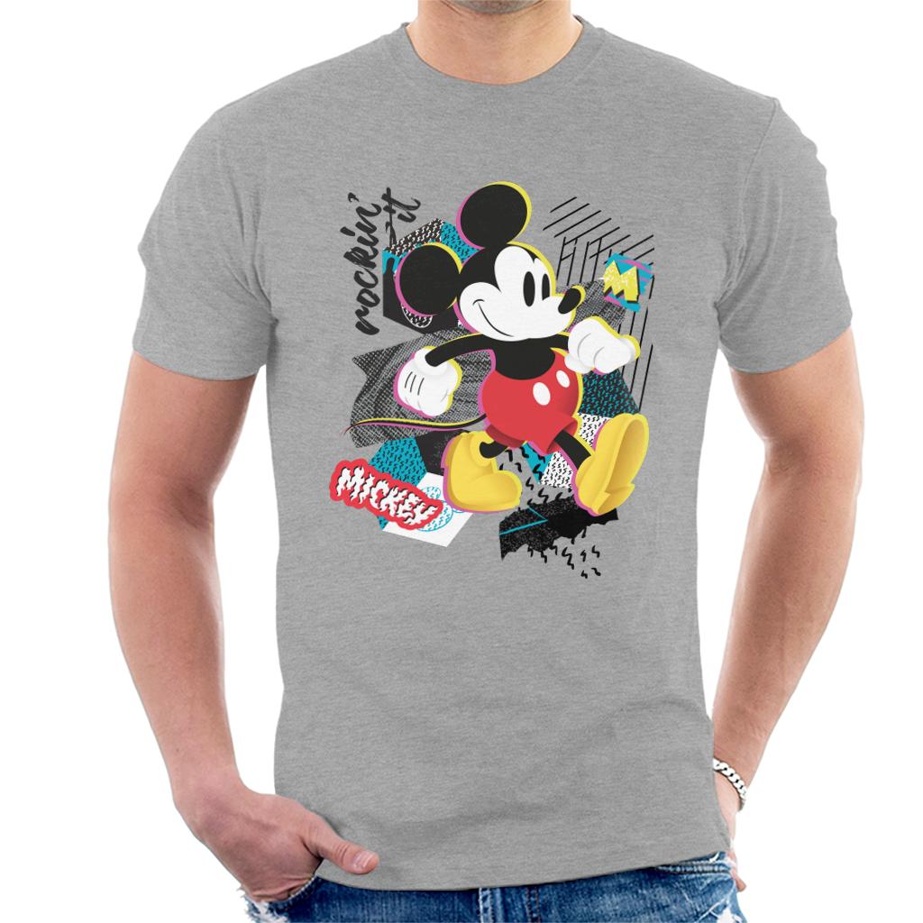 Disney Mickey Mouse Rockin It Retro Men's T-Shirt product image 1