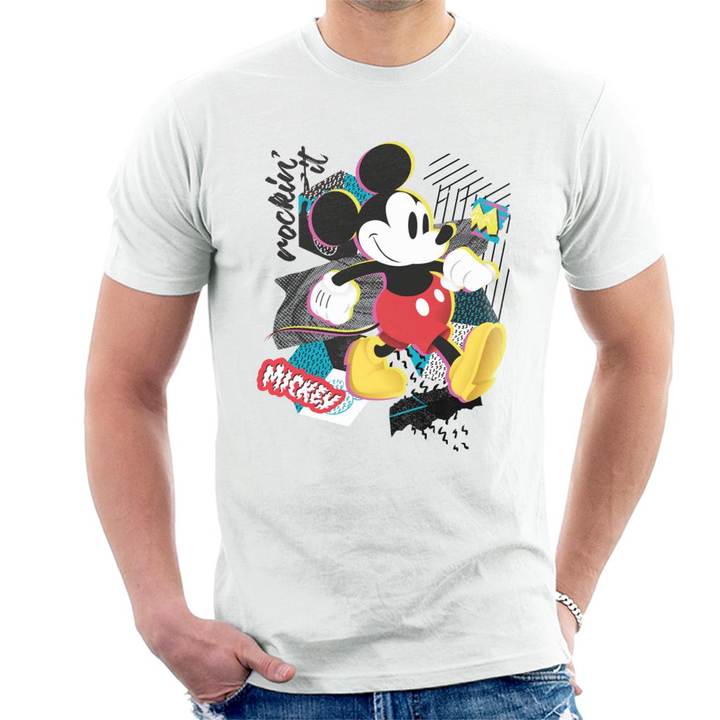 Disney Mickey Mouse Rockin It Retro Men's T-Shirt product image 4