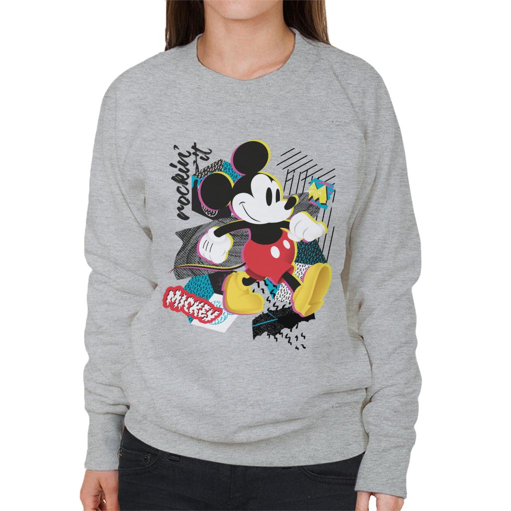 Disney Mickey Mouse Rockin It Retro Women's Sweatshirt product image 1