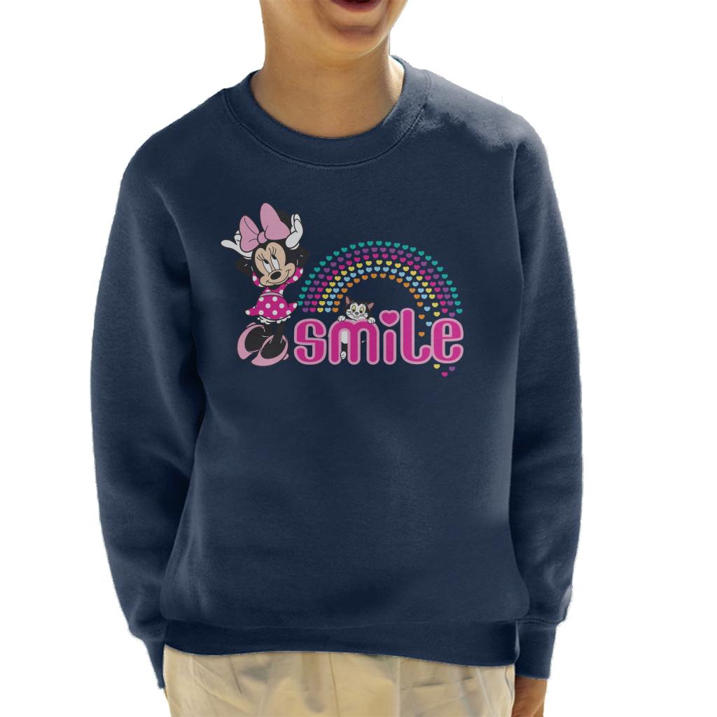 Disney Minnie Mouse And Figaro Smile Hearts Kid's Sweatshirt product image 1