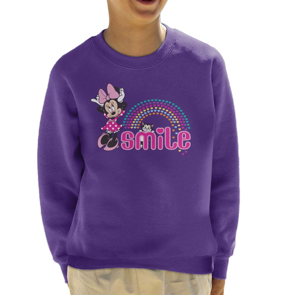 Disney Minnie Mouse And Figaro Smile Hearts Kid's Sweatshirt product image 4