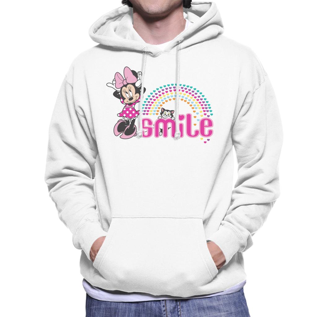 Disney Minnie Mouse And Figaro Smile Hearts Men's Hooded product image 1