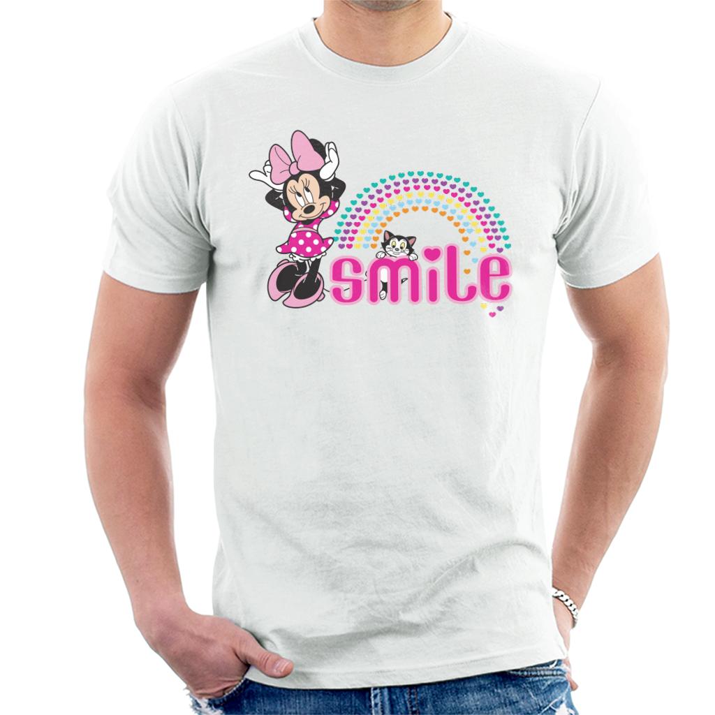 Disney Minnie Mouse And Figaro Smile Hearts Men's T-Shirt product image 1