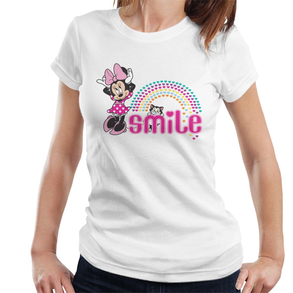 Disney Minnie Mouse And Figaro Smile Hearts Women's T-Shirt product image 1