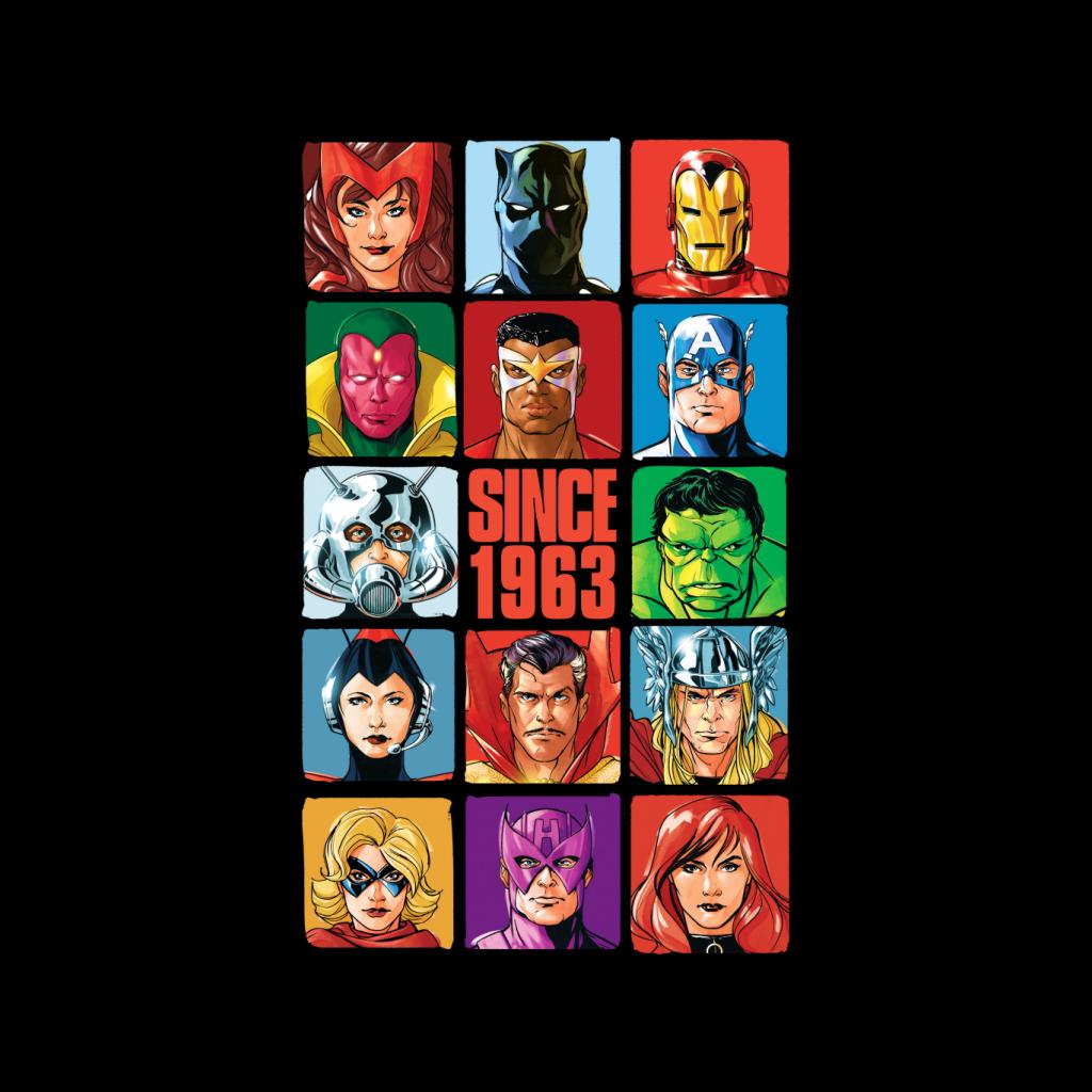 Marvel Avengers Headshot Tiles Since 1963 Kid's T-Shirt product image 2
