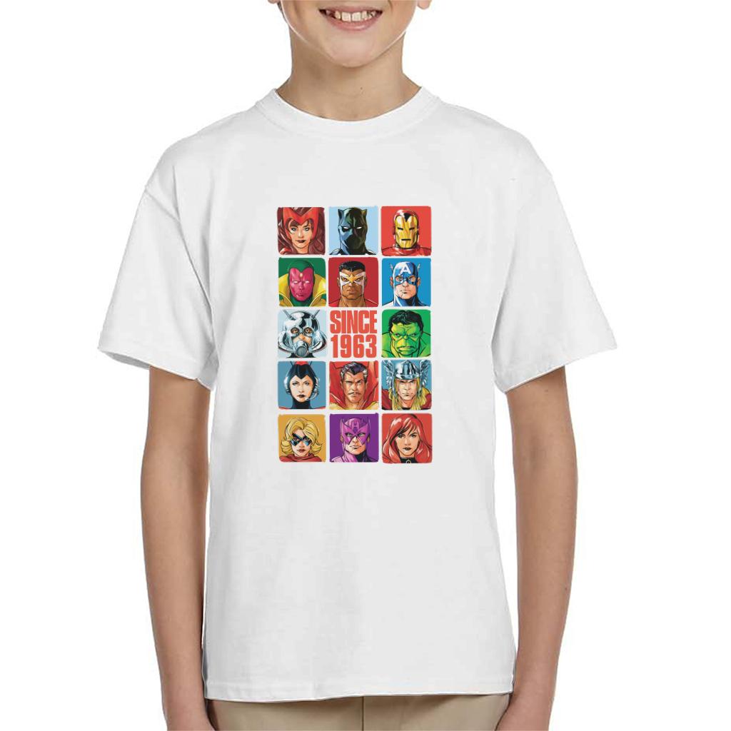 Marvel Avengers Headshot Tiles Since 1963 Kid's T-Shirt product image 4