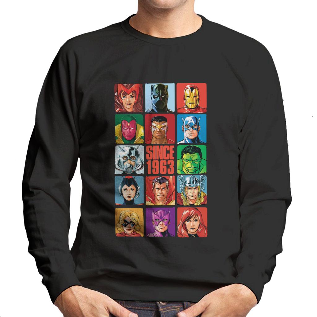 Marvel Avengers Headshot Tiles Since 1963 Men's Sweatshirt product image 1