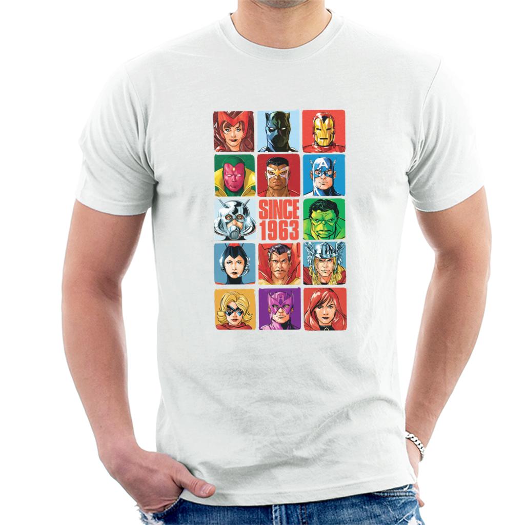 Marvel Avengers Headshot Tiles Since 1963 Men's T-Shirt product image 4