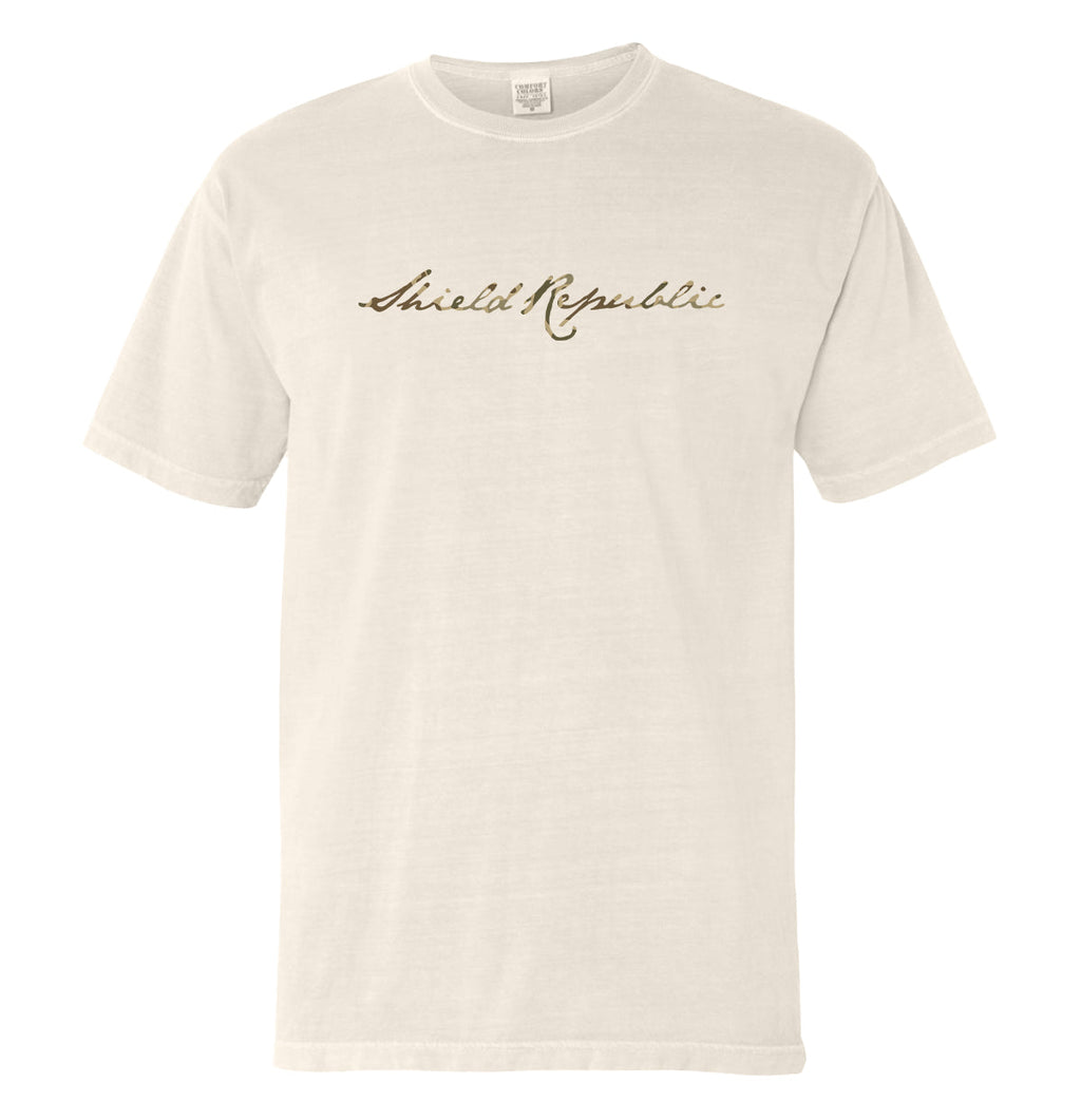 Shield Republic Duck Camo Script (Front)