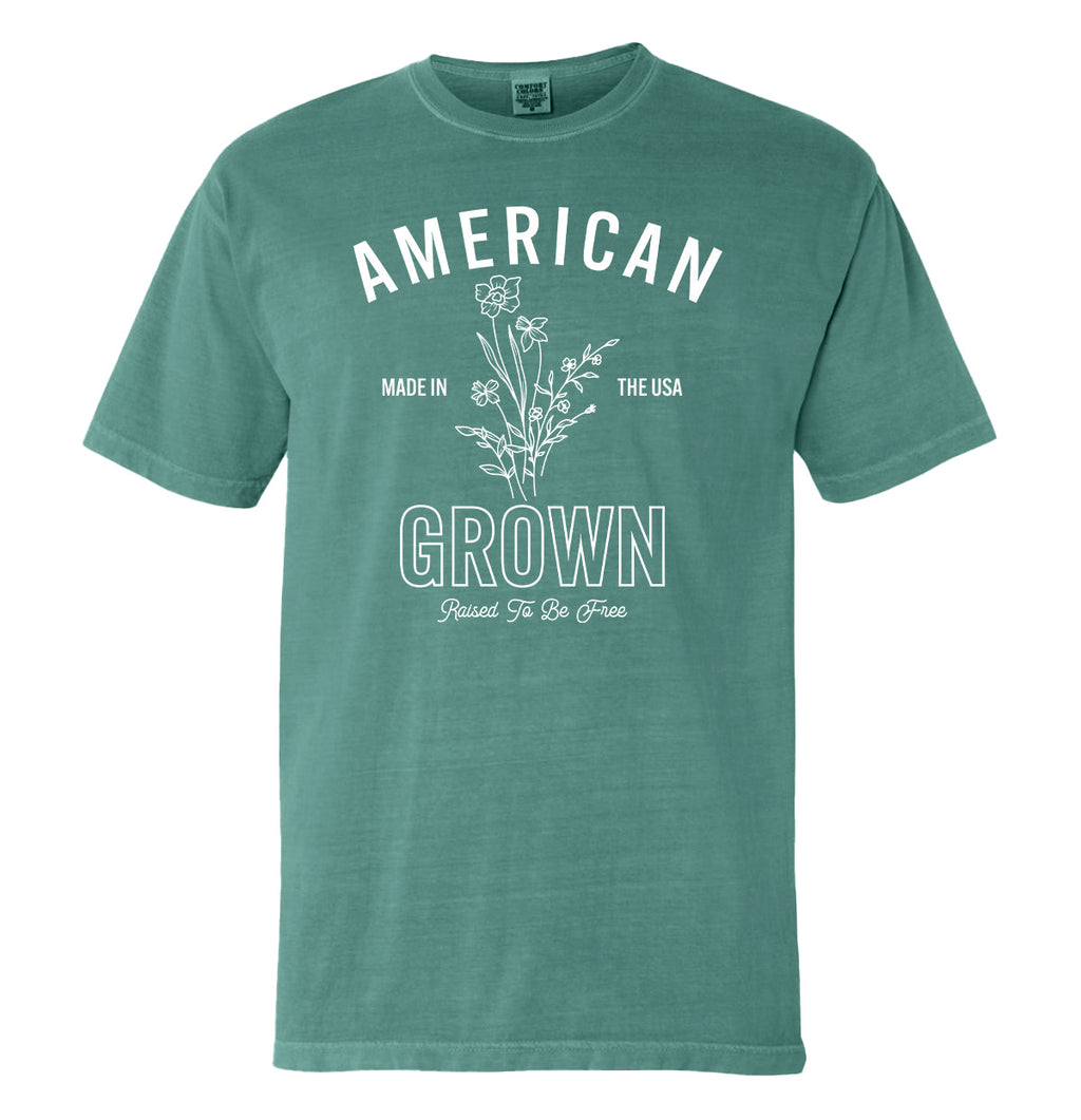 American Grown Raised To Be Free (Front)