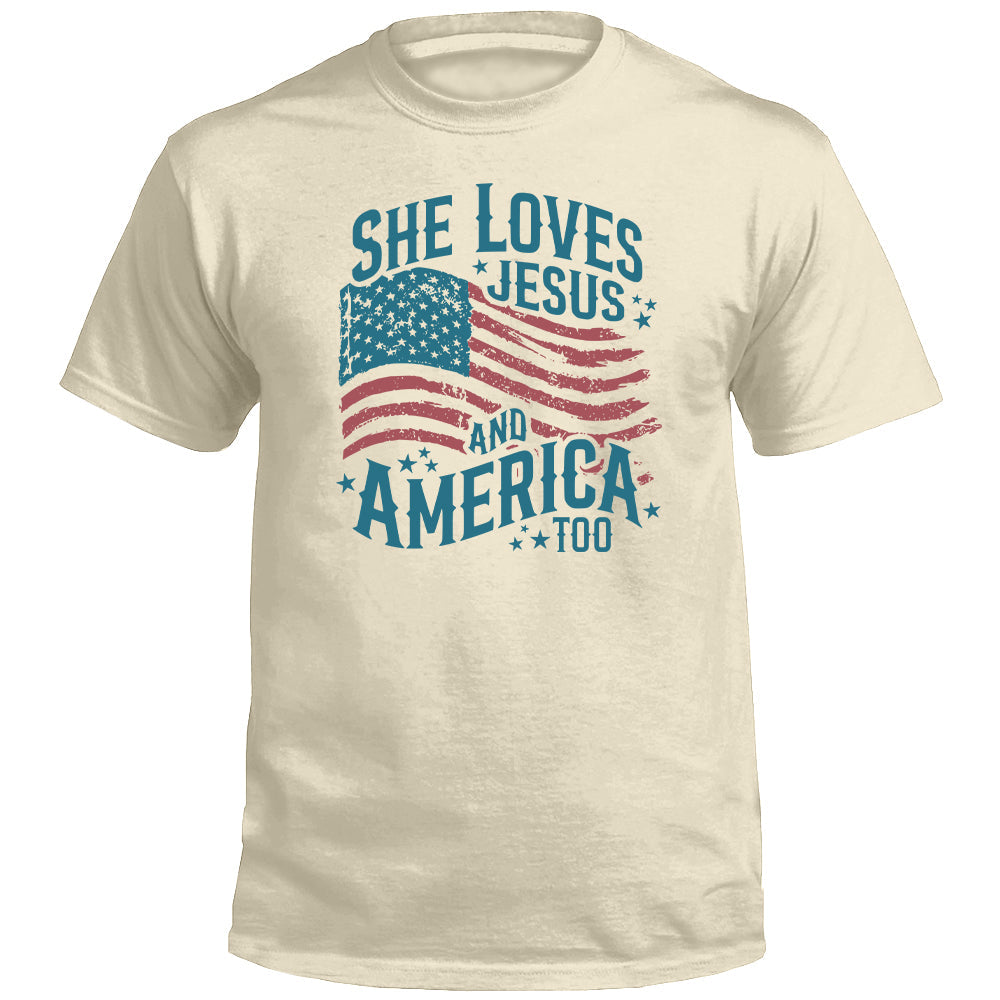She Loves Jesus And America Too (Front)