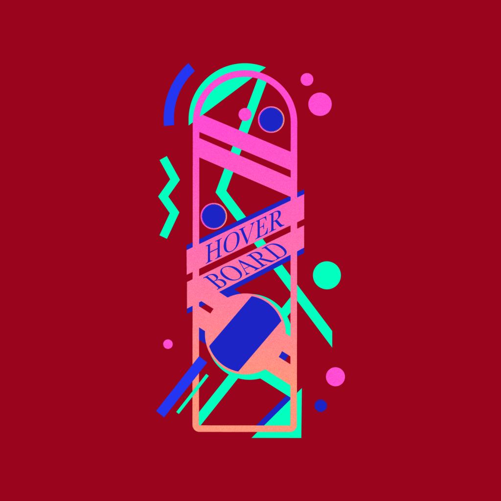 Back to the Future Hoverboard Vaporwave Women's T-Shirt product image 5