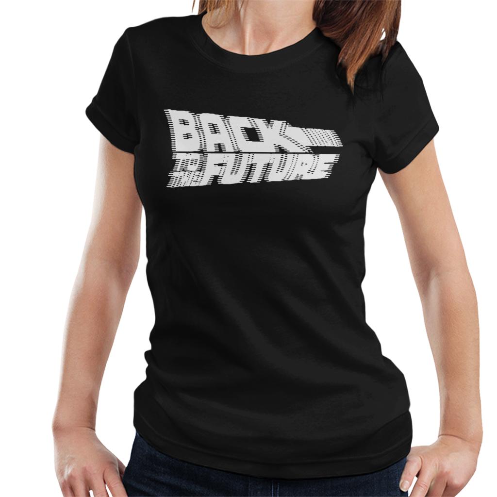 Back to the Future Blurred White Logo Women's T-Shirt product image 1