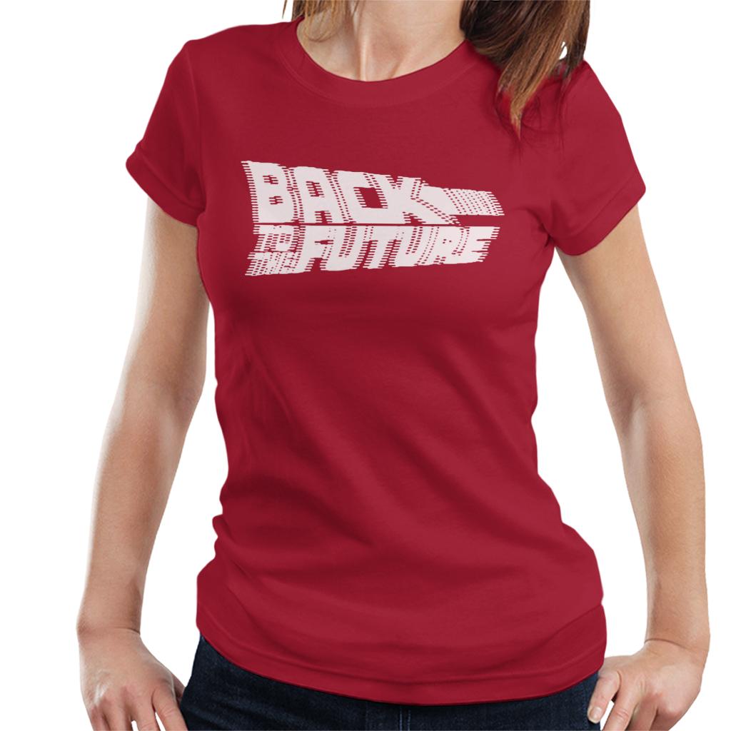 Back to the Future Blurred White Logo Women's T-Shirt product image 4
