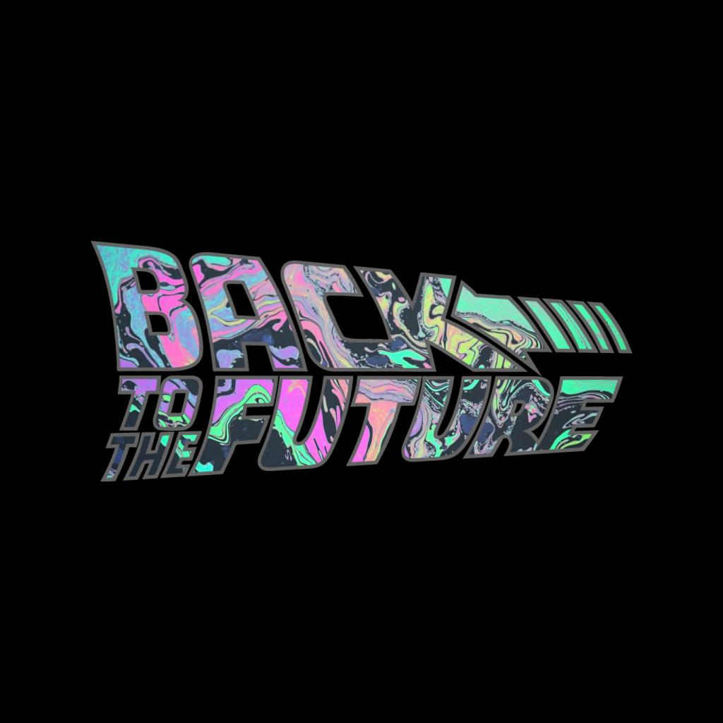 Back to the Future Psychedelic Marble Logo Women's T-Shirt product image 2