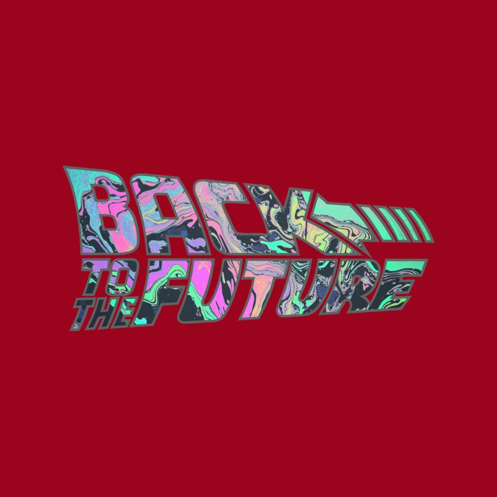 Back to the Future Psychedelic Marble Logo Women's T-Shirt product image 5