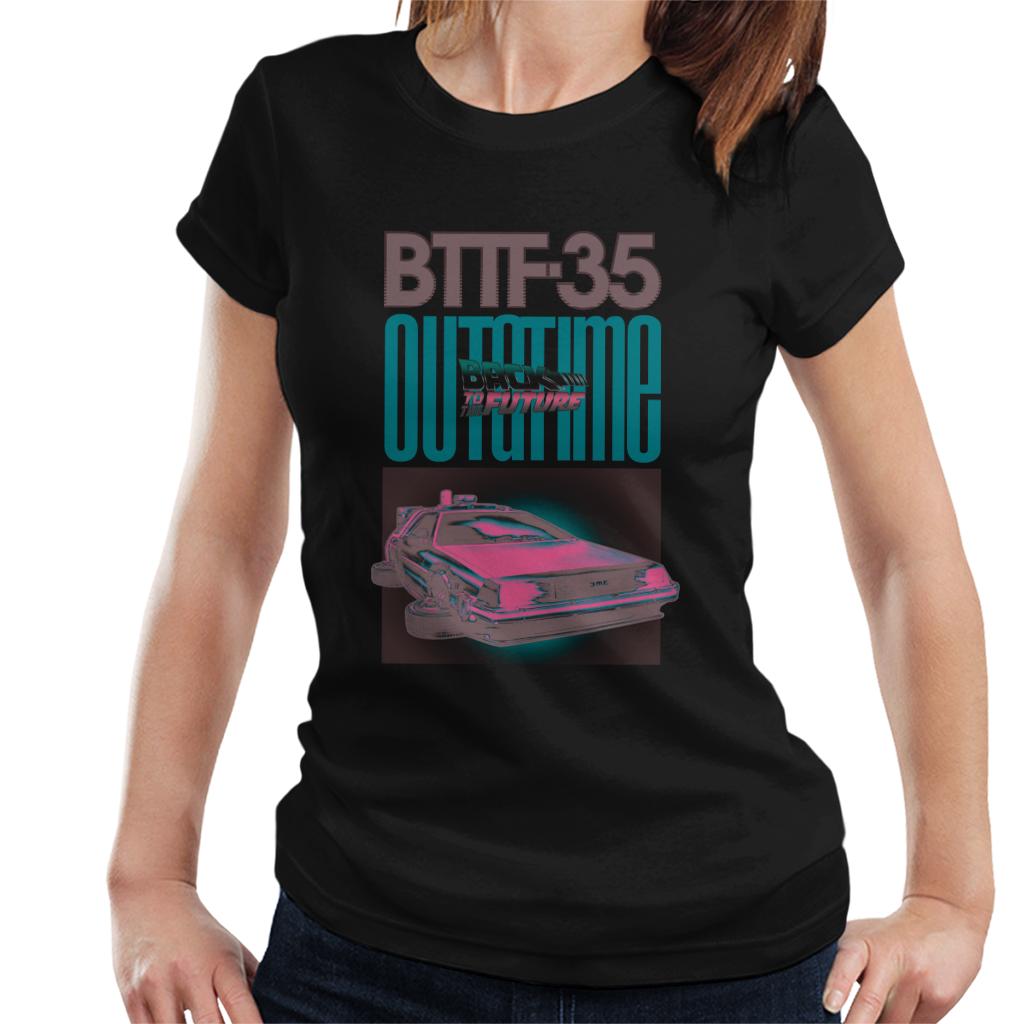 Back to the Future Delorean 35 Outatime Women's T-Shirt product image 1