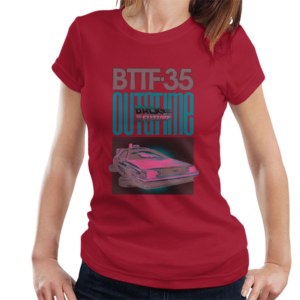 Back to the Future Delorean 35 Outatime Women's T-Shirt product image 6